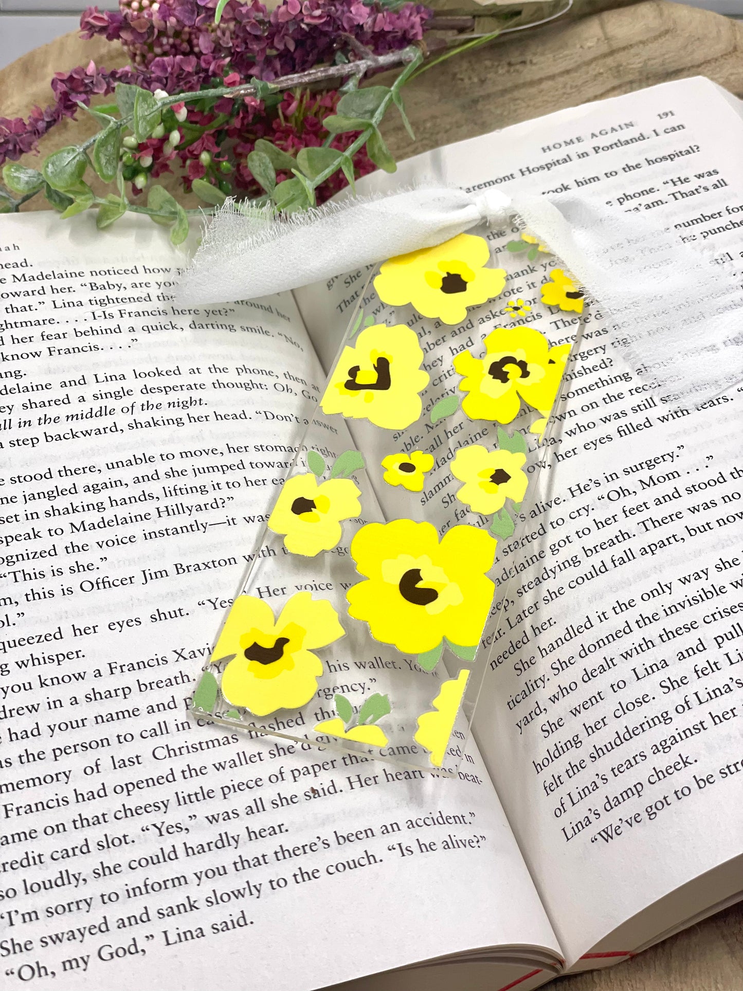 Yellow Flower Bookmark