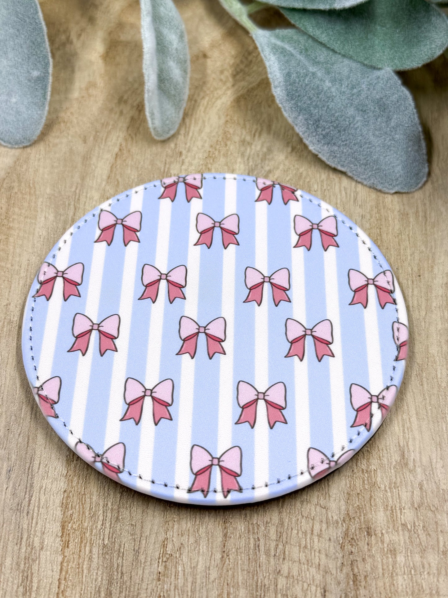 Stripes And Bows Coaster
