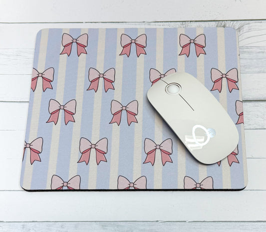 Bows Mouspad - Blue Stripe